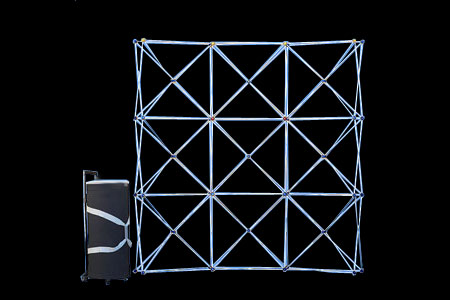 Structure dépliante pour rideaux