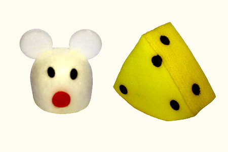 Raton de esponja en queso