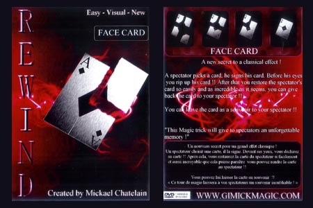 Rewind Face card (DVD + Gimmick)