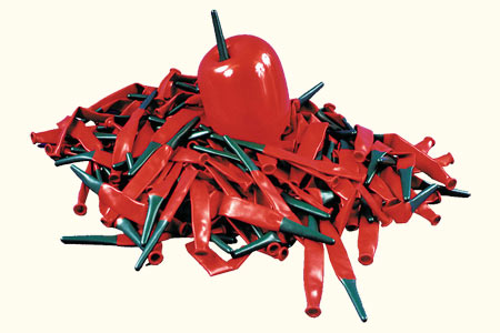Bolsa de 100 Globos Qualatex Bee body Rojos
