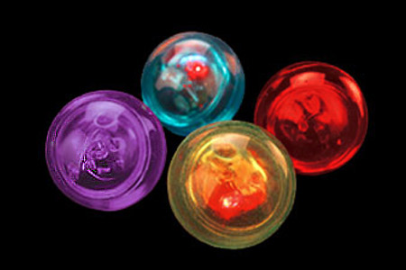 Balle rebondissante lumineuse (55 mm)