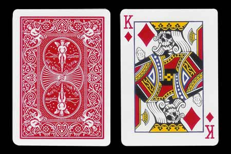 Carta BICYCLE K de rombos Muerto