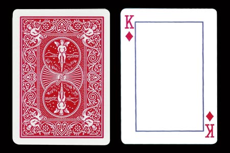 Carta BICYCLE K de rombos Vacío
