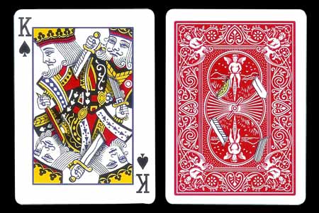 Carta BICYCLE Combate entre reyes y Dorso atravesa