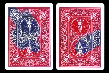 Carte Bicycle Double tarot avec tâche