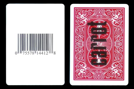 Carte Bicycle Carrot à code barre