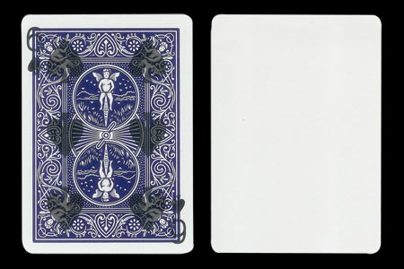 Carte Bicycle blanche dos empreinte 6 de pique