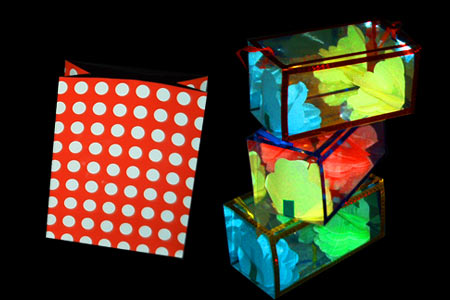 Aparición de Acuarios de Bolsa de papel de color