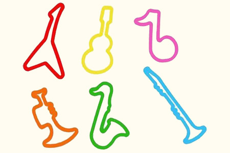 Elastiques Instruments de musique