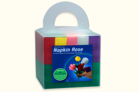 Servilleta Rosa Pack (150 rosas, 5 colores)