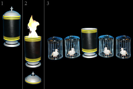Fire and cages tube