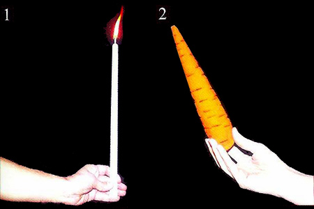 Candle to carrot