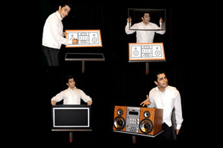 Hamed's CD player (with suitcase)