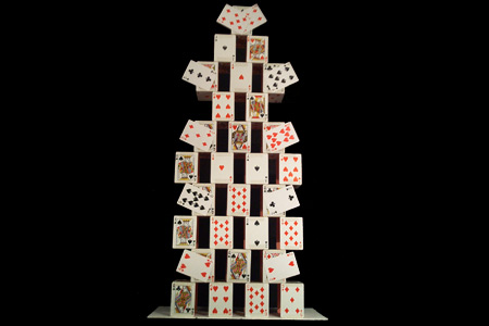 Château de cartes à 10 étages