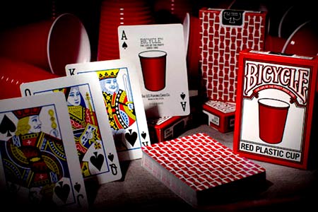 Baraja BICYCLE Red Plastic Cup