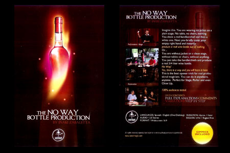No Way Bottle Production (DVD + Gimmick)