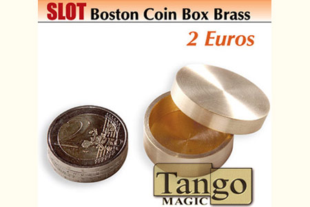 Slot boston coin box Brass 2 euros
