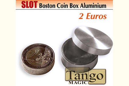 Slot boston coin box Aluminium 2 euros