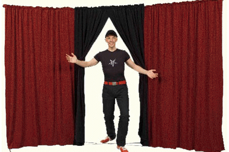 Curtains of scene Spider Evoflex Black