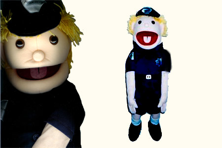 Marionnette Policier ventriloquie