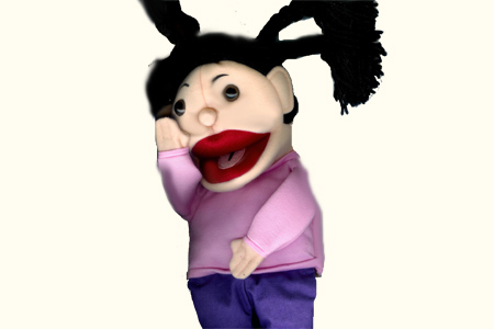 Marionnette Fille ventriloquie (Petite taille)