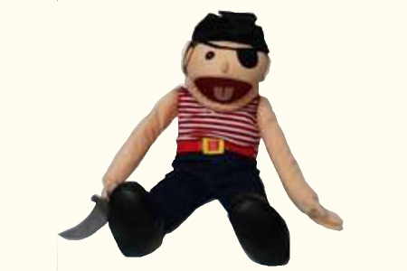 Marionnette pirate châtain ventriloquie