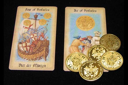 Vintage-Looking Coin Set (per 5)