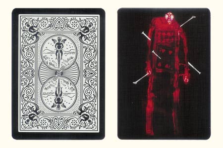 4 of Hearts Robot BICYCLE Card Tiger