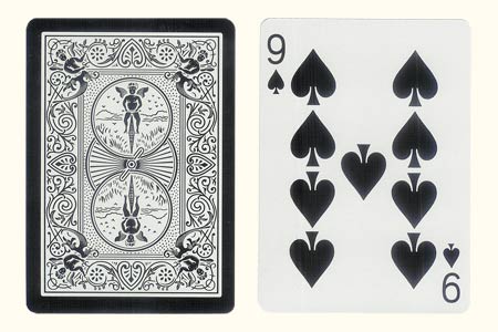 Carte 9 de pique dos Tiger