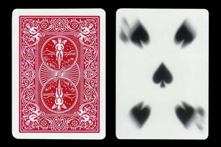 Carta BICYCLE 5 de picas Borroso