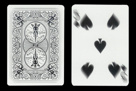 Carte Ghost 5 de pique flou