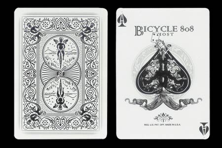Carta BICYCLE Ghost As de picas con Cartita 4 de p