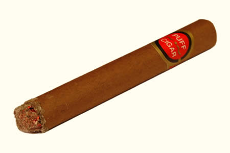 Falso puro encendido con humo