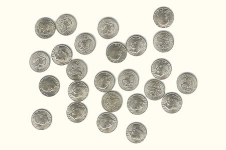 Small coin - 1$ (*12)