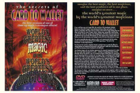 DVD The Secrets of Card To Wallet
