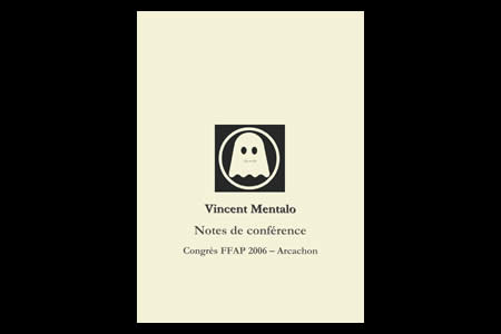 Notes de conférence - V. Mentalo (Edition 2007)