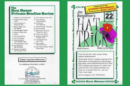 Hat trick Vol.22 (J. Bergstrom)