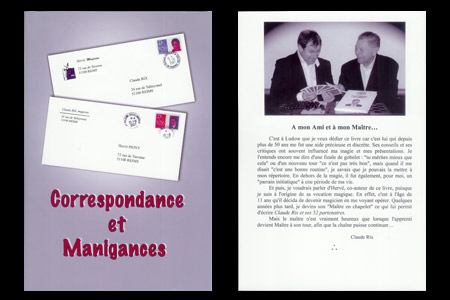 Correspondance et Manigances (C. Rix-H. Pigny)
