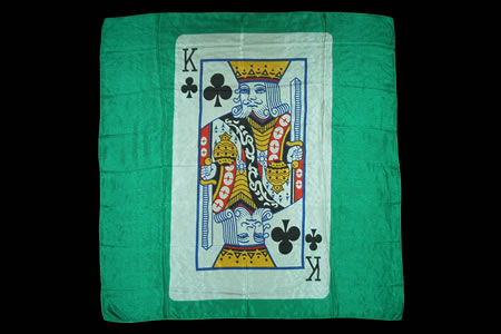 Pañuelo de Seda Rey de Tréboles (60 x 60 cm)