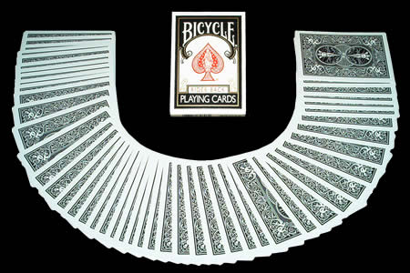 Jeu Bicycle à dos Noir