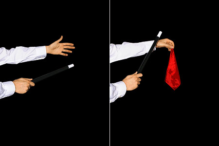 Disparition de foulard à la baguette