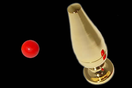 Marble Ball & Vase (Huevera dorada)