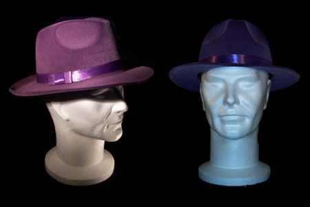Chapeau de cow-boy violet