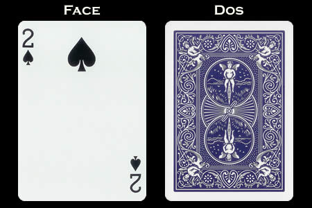 Carta BICYCLE Sólo Indices - 2 de Picas