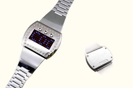 Montre à LED bleue programmable