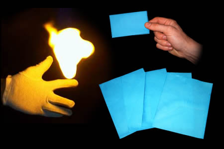 Papel flash azul (21 x 25 cm)