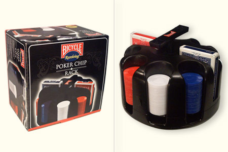 Turning BICYCLE Revolving Poker Chip Rack
