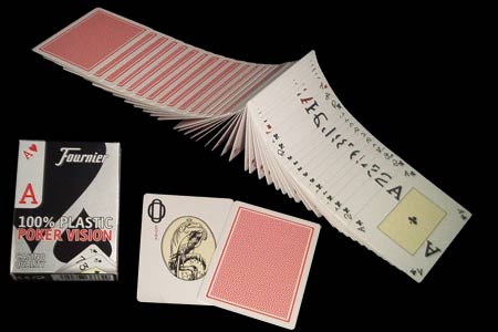 Cartes Fournier 100% plastique Poker Vision