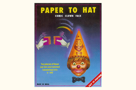 Papier en chapeau avec un clown