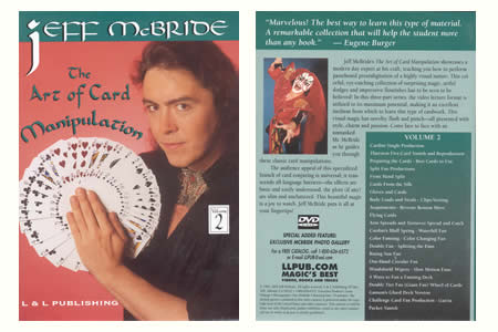 DVD The art of Card Manipulation.vol 2 J.Mc BRIDE